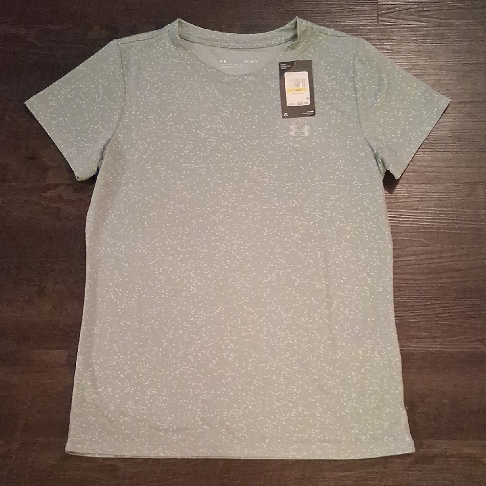 Under Armour Speckled Mint Short Sleeve Tee